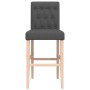 Hohe Hocker, 2 Stück, massives Gummiholz und Stoff von vidaXL, Küchenhocker - Ref: Foro24-4006215, Preis: 142,38 €, Rabatt: %
