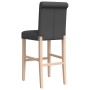 High stools 2 pcs solid rubber wood and fabric by vidaXL, Kitchen stools - Ref: Foro24-4006215, Price: 141,86 €, Discount: %