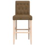 Hohe Hocker, 2 Stück, massives Gummiholz und Stoff von vidaXL, Küchenhocker - Ref: Foro24-4006220, Preis: 115,24 €, Rabatt: %