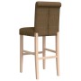 Hohe Hocker, 2 Stück, massives Gummiholz und Stoff von vidaXL, Küchenhocker - Ref: Foro24-4006220, Preis: 115,24 €, Rabatt: %