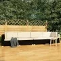 4-piece garden sofa set and black synthetic rattan cushions by vidaXL, Garden sets - Ref: Foro24-47268, Price: 322,44 €, Disc...