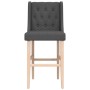 Hohe Hocker, 2 Stück, massives Gummiholz und Stoff von vidaXL, Küchenhocker - Ref: Foro24-4006222, Preis: 107,88 €, Rabatt: %