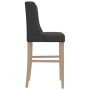 Hohe Hocker, 2 Stück, massives Gummiholz und Stoff von vidaXL, Küchenhocker - Ref: Foro24-4006222, Preis: 107,88 €, Rabatt: %