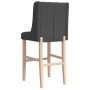 Hohe Hocker, 2 Stück, massives Gummiholz und Stoff von vidaXL, Küchenhocker - Ref: Foro24-4006222, Preis: 107,88 €, Rabatt: %