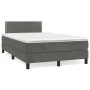Boxspringbett mit Matratze und dunkelgrauem LED-Samt 120x190 cm von vidaXL, Betten und Lattenroste - Ref: Foro24-3270148, Pre...
