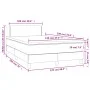 Boxspringbett mit Matratze und dunkelgrauem LED-Samt 120x190 cm von vidaXL, Betten und Lattenroste - Ref: Foro24-3270148, Pre...
