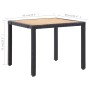 Set de comedor de jardín 5 pzas y cojines ratán sintético negro by vidaXL, Garden sets - Ref: Foro24-46025, Price: 423,26 €, ...