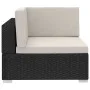 4-piece garden sofa set and black synthetic rattan cushions by vidaXL, Garden sets - Ref: Foro24-47268, Price: 322,44 €, Disc...