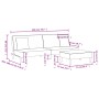 Zweiteilige Sofagarnitur aus dunkelgrünem Samt mit Kissen von vidaXL, Sofas - Ref: Foro24-3216264, Preis: 310,28 €, Rabatt: %