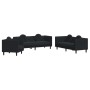 3-piece black velvet sofa set with cushions by vidaXL, Sofas - Ref: Foro24-3209252, Price: 798,61 €, Discount: %