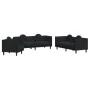 3-piece black velvet sofa set with cushions by vidaXL, Sofas - Ref: Foro24-3209252, Price: 721,86 €, Discount: %