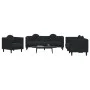 3-piece black velvet sofa set with cushions by vidaXL, Sofas - Ref: Foro24-3209252, Price: 721,86 €, Discount: %