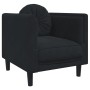 3-piece black velvet sofa set with cushions by vidaXL, Sofas - Ref: Foro24-3209252, Price: 798,61 €, Discount: %