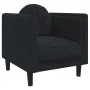 3-piece black velvet sofa set with cushions by vidaXL, Sofas - Ref: Foro24-3209252, Price: 721,86 €, Discount: %