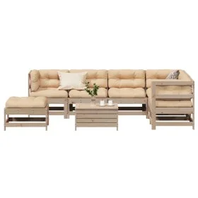 Garden furniture 8 pieces and cushions solid pine wood by vidaXL, Garden sets - Ref: Foro24-3250560, Price: 813,35 €, Discoun...