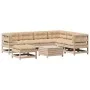 Muebles de jardín 8 pzas y cojines madera maciza pino de vidaXL, Conjuntos de jardín - Ref: Foro24-3250560, Precio: 824,39 €,...