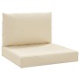 Kissen für Paletten, 2 Stück, beiges Oxford-Gewebe von vidaXL, Kissen für Stühle und Sofas - Ref: Foro24-361757, Preis: 60,81...