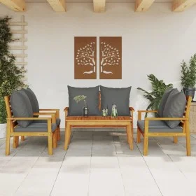 5-piece garden furniture set with solid acacia wood cushions by vidaXL, Garden sets - Ref: Foro24-3211802, Price: 547,86 €, D...