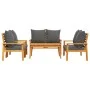 5-piece garden furniture set with solid acacia wood cushions by vidaXL, Garden sets - Ref: Foro24-3211802, Price: 547,86 €, D...