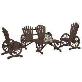 Garden furniture set 4 pieces solid fir wood by vidaXL, Garden sets - Ref: Foro24-3207126, Price: 470,41 €, Discount: %