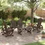 Gartenmöbel-Set 4-teilig aus massivem Tannenholz von vidaXL, Gartensets - Ref: Foro24-3207126, Preis: 479,96 €, Rabatt: %