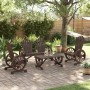 Gartenmöbel-Set 4-teilig aus massivem Tannenholz von vidaXL, Gartensets - Ref: Foro24-3207126, Preis: 461,83 €, Rabatt: %