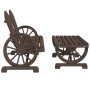 Gartenmöbel-Set 4-teilig aus massivem Tannenholz von vidaXL, Gartensets - Ref: Foro24-3207126, Preis: 461,83 €, Rabatt: %