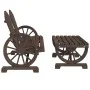 Juego de muebles de jardín 4 piezas madera maciza de abeto de vidaXL, Conjuntos de jardín - Ref: Foro24-3207126, Precio: 470,...