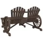 Juego de muebles de jardín 4 piezas madera maciza de abeto de vidaXL, Conjuntos de jardín - Ref: Foro24-3207126, Precio: 470,...