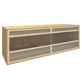 Terrario de madera contrachapada 144x46x48 cm