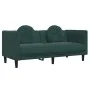 Zweiteilige Sofagarnitur aus dunkelgrünem Samt mit Kissen von vidaXL, Sofas - Ref: Foro24-3209259, Preis: 553,10 €, Rabatt: %