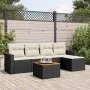 6-piece garden sofa set and black synthetic rattan cushions by vidaXL, Garden sets - Ref: Foro24-3256427, Price: 336,37 €, Di...