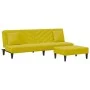 Zweiteilige Sofagarnitur aus gelbem Samt mit Kissen von vidaXL, Sofas - Ref: Foro24-3216266, Preis: 294,93 €, Rabatt: %