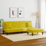 Yellow velvet 2-piece sofa set with cushions by vidaXL, Sofas - Ref: Foro24-3216266, Price: 300,39 €, Discount: %