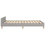 Bed frame with headboard light gray fabric 120x190 cm by vidaXL, Beds and slatted bases - Ref: Foro24-3270499, Price: 167,09 ...