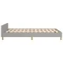 Bed frame with headboard light gray fabric 120x190 cm by vidaXL, Beds and slatted bases - Ref: Foro24-3270499, Price: 171,98 ...