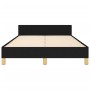 Bed frame with black fabric headboard 120x190 cm by vidaXL, Beds and slatted bases - Ref: Foro24-3270501, Price: 160,14 €, Di...