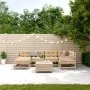 Gartenmöbel-Set 7-teilig und Kissen aus massivem Kiefernholz von vidaXL, Gartensets - Ref: Foro24-3250936, Preis: 632,00 €, R...