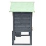 Solid gray and white fir wood rabbit hutch 140x63x120 cm by vidaXL, Cages and habitats for small animals - Ref: Foro24-170869...
