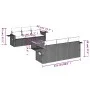 7-teiliges Gartensofa-Set mit grauen PE-Rattan-Kissen von vidaXL, Modulare Sofas für den Außenbereich - Ref: Foro24-3224457, ...