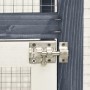 Solid gray and white fir wood rabbit hutch 140x63x120 cm by vidaXL, Cages and habitats for small animals - Ref: Foro24-170869...