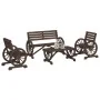 Gartenmöbel-Set 4-teilig aus massivem Tannenholz von vidaXL, Gartensets - Ref: Foro24-3207132, Preis: 447,54 €, Rabatt: %
