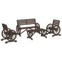 Gartenmöbel-Set 4-teilig aus massivem Tannenholz von vidaXL, Gartensets - Ref: Foro24-3207132, Preis: 447,54 €, Rabatt: %