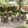 Gartenmöbel-Set 4-teilig aus massivem Tannenholz von vidaXL, Gartensets - Ref: Foro24-3207132, Preis: 447,54 €, Rabatt: %