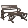 Gartenmöbel-Set 4-teilig aus massivem Tannenholz von vidaXL, Gartensets - Ref: Foro24-3207132, Preis: 475,70 €, Rabatt: %
