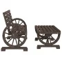 Gartenmöbel-Set 4-teilig aus massivem Tannenholz von vidaXL, Gartensets - Ref: Foro24-3207132, Preis: 447,54 €, Rabatt: %