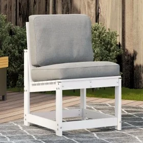 Gartenstuhl aus massivem weißem Kiefernholz 50,5x55x77 cm von vidaXL, Modulare Sofas für den Außenbereich - Ref: Foro24-83261...