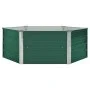 Arriate elevado de acero galvanizado verde 129x129x46 cm de vidaXL, Maceteros y jardineras - Ref: Foro24-47015, Precio: 45,46...