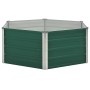 Arriate elevado de acero galvanizado verde 129x129x46 cm de vidaXL, Maceteros y jardineras - Ref: Foro24-47015, Precio: 40,63...