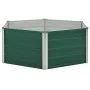 Arriate elevado de acero galvanizado verde 129x129x46 cm de vidaXL, Maceteros y jardineras - Ref: Foro24-47015, Precio: 45,46...
